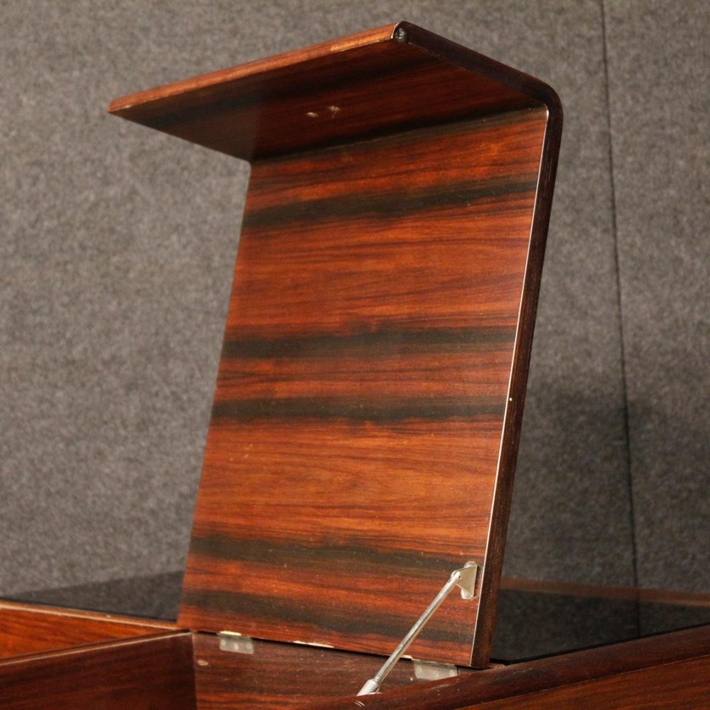 Rossi di Albizzate 20th Century Wood, Glass, Metal Italian Design Coffee Table 7