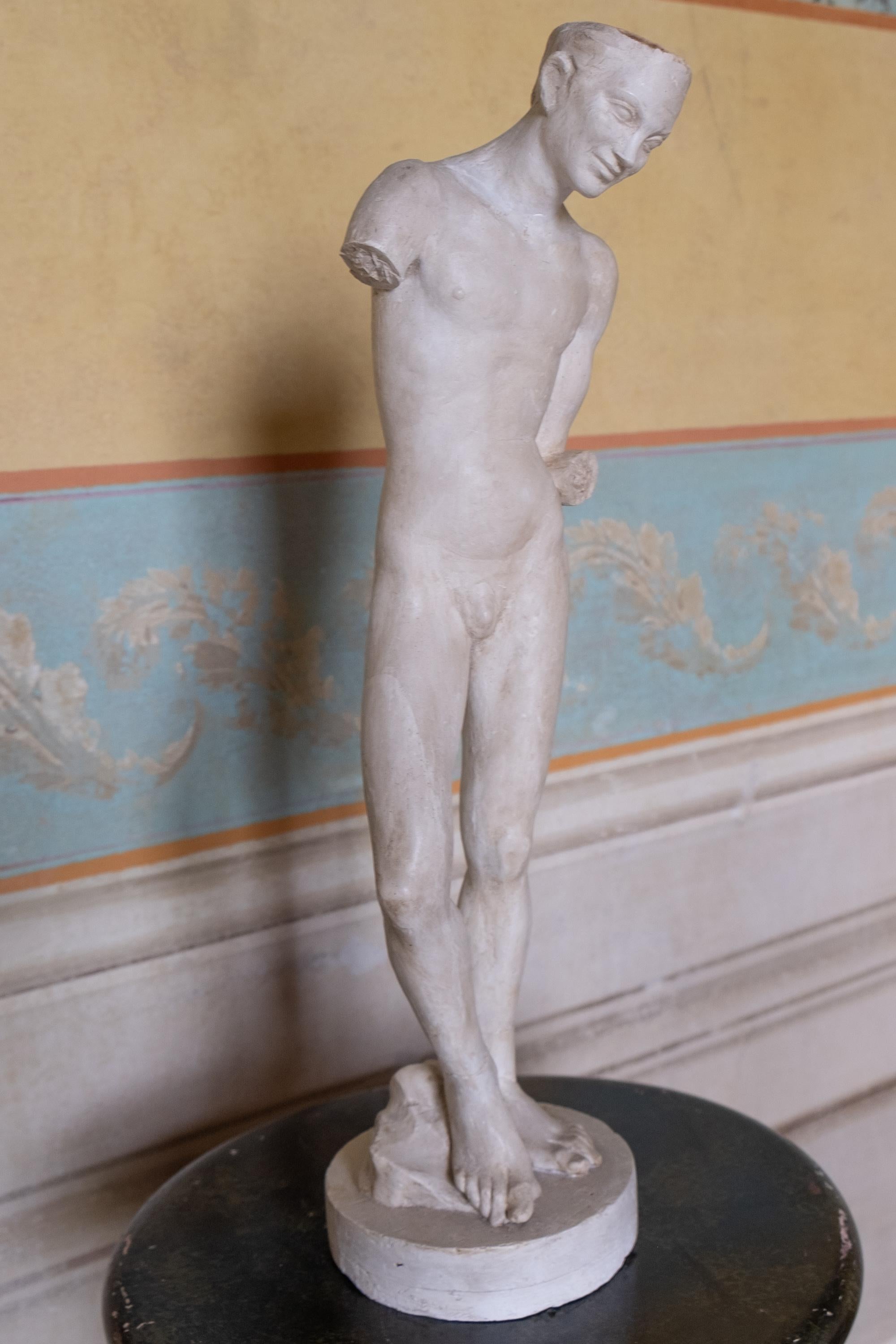 Dancing male figure, terracotta sculpture, 1930s-40s, Giorgio Rossi (1894–1981) - Sculpture Art Déco di Rossi Giorgio