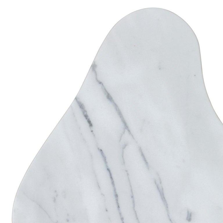 Contemporary Modern Rossim Decorative Wall Art Piece in Statuario Marble by Greenapple For Sale