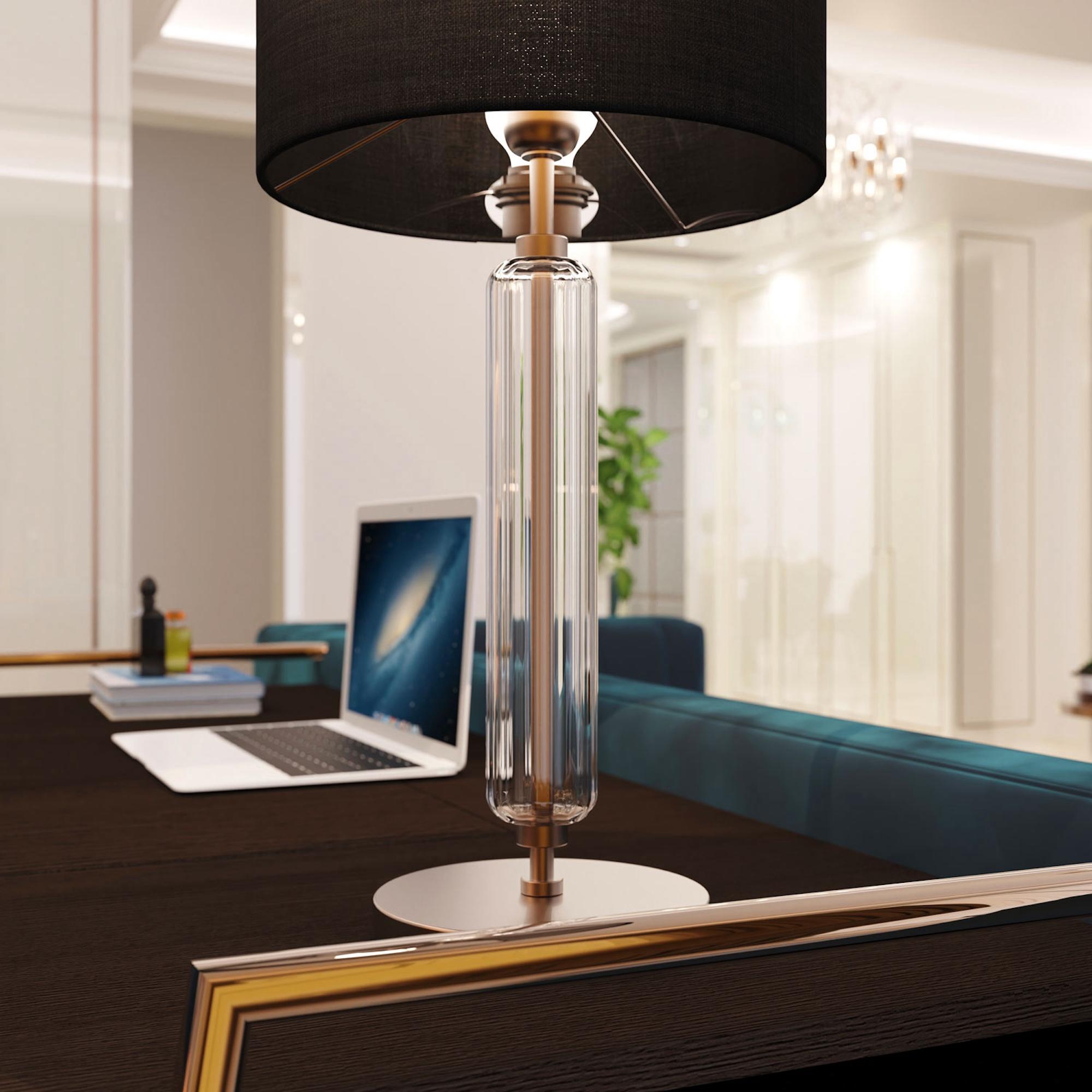 ROSSINI Handgefertigte Muranoglas Tischlampe Modernes Design (Zeitgenössisch) im Angebot