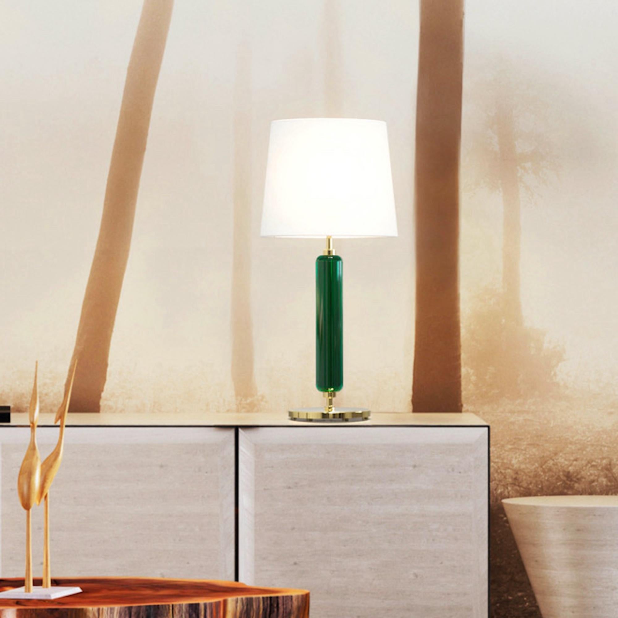 ROSSINI Handgefertigte Muranoglas Tischlampe Modernes Design im Angebot 1