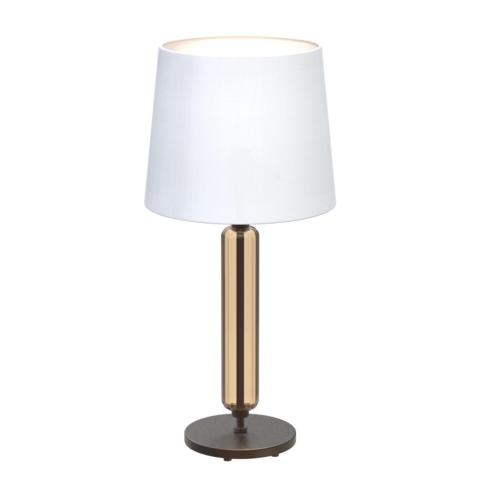 ROSSINI Handgefertigte Muranoglas Tischlampe Modernes Design im Angebot 3