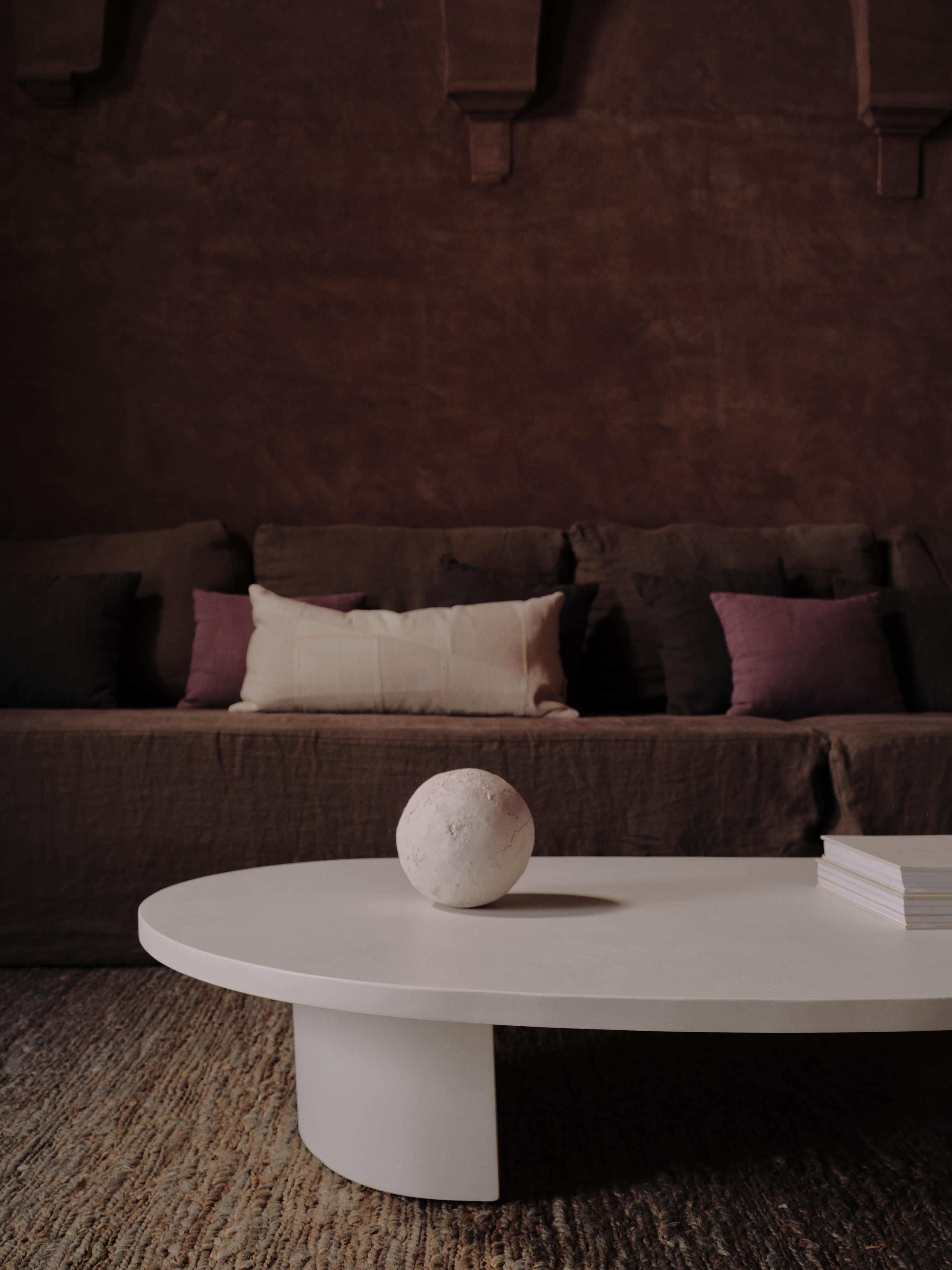 Spanish Rossini Microcement Coffee Table by Marlot Baus For Sale