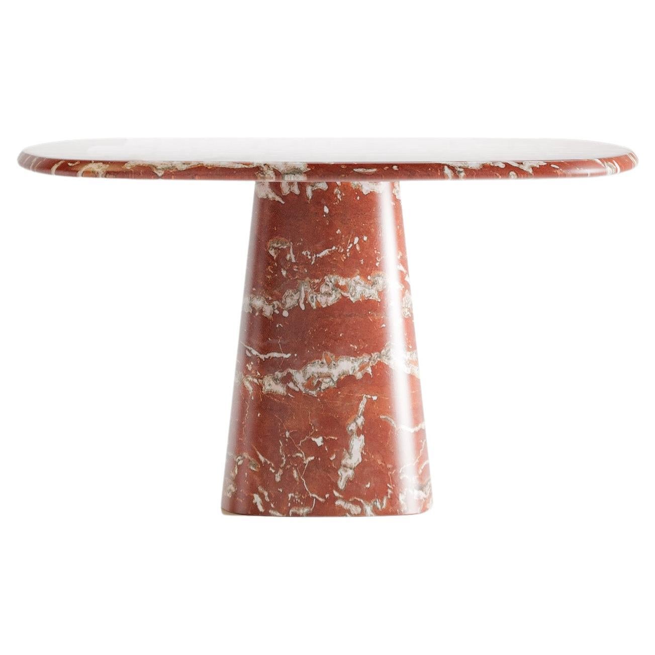 Rosso Francia Wedge Table by Marmi Serafini For Sale