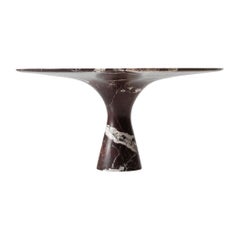 Rosso Lepanto Raffinierter Contemporary Marmor-Esstisch 130/75