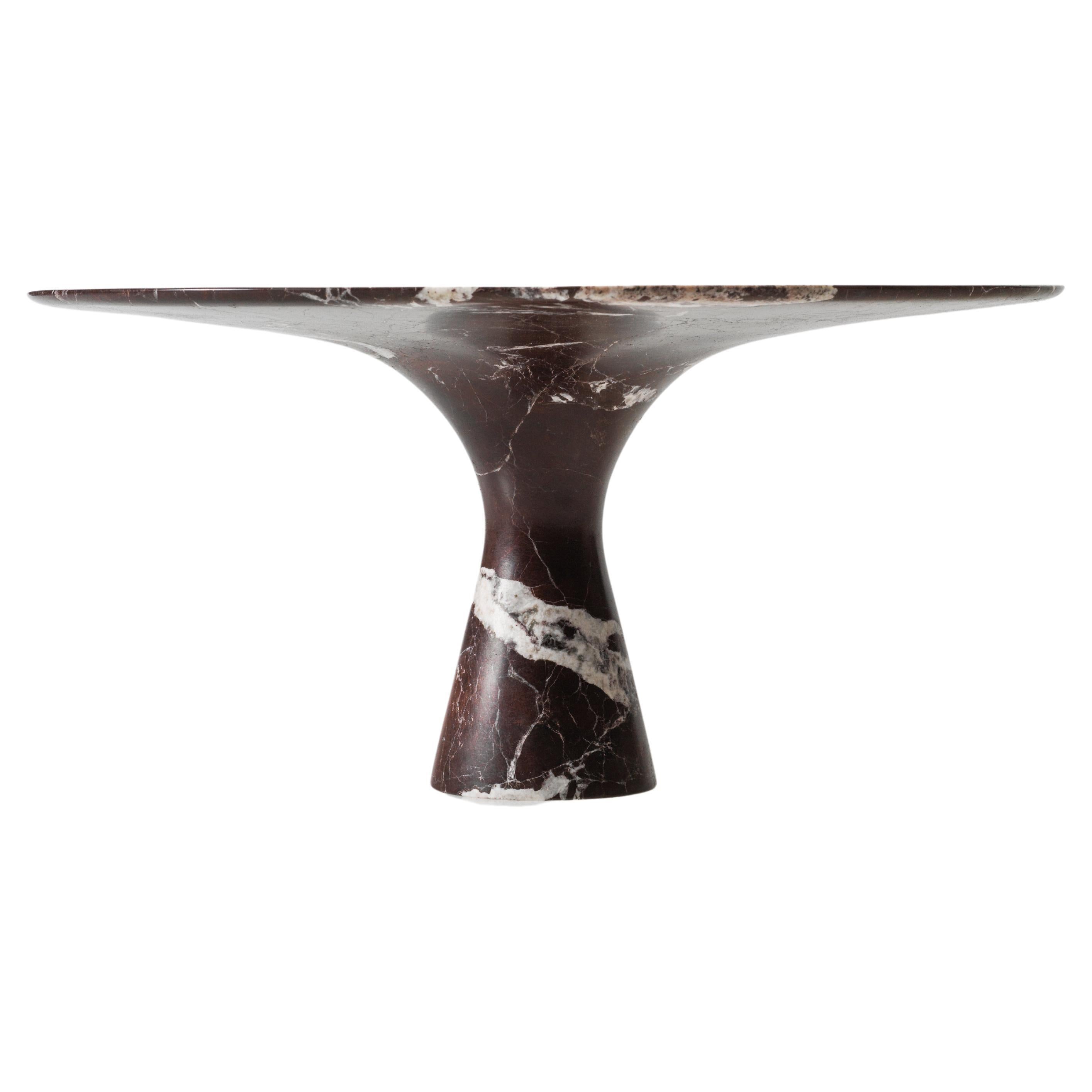 Rosso Lepanto Refined Contemporary Marble Dining Table 250/75 For Sale
