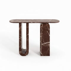 Rosso Levanto Konsolentisch - Konsolentisch aus rotem Marmor - Flurtisch