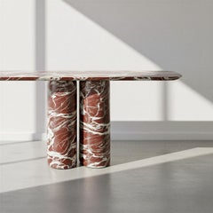 Rosso Levanto Console Table - Solid Red Marble Entryway Table