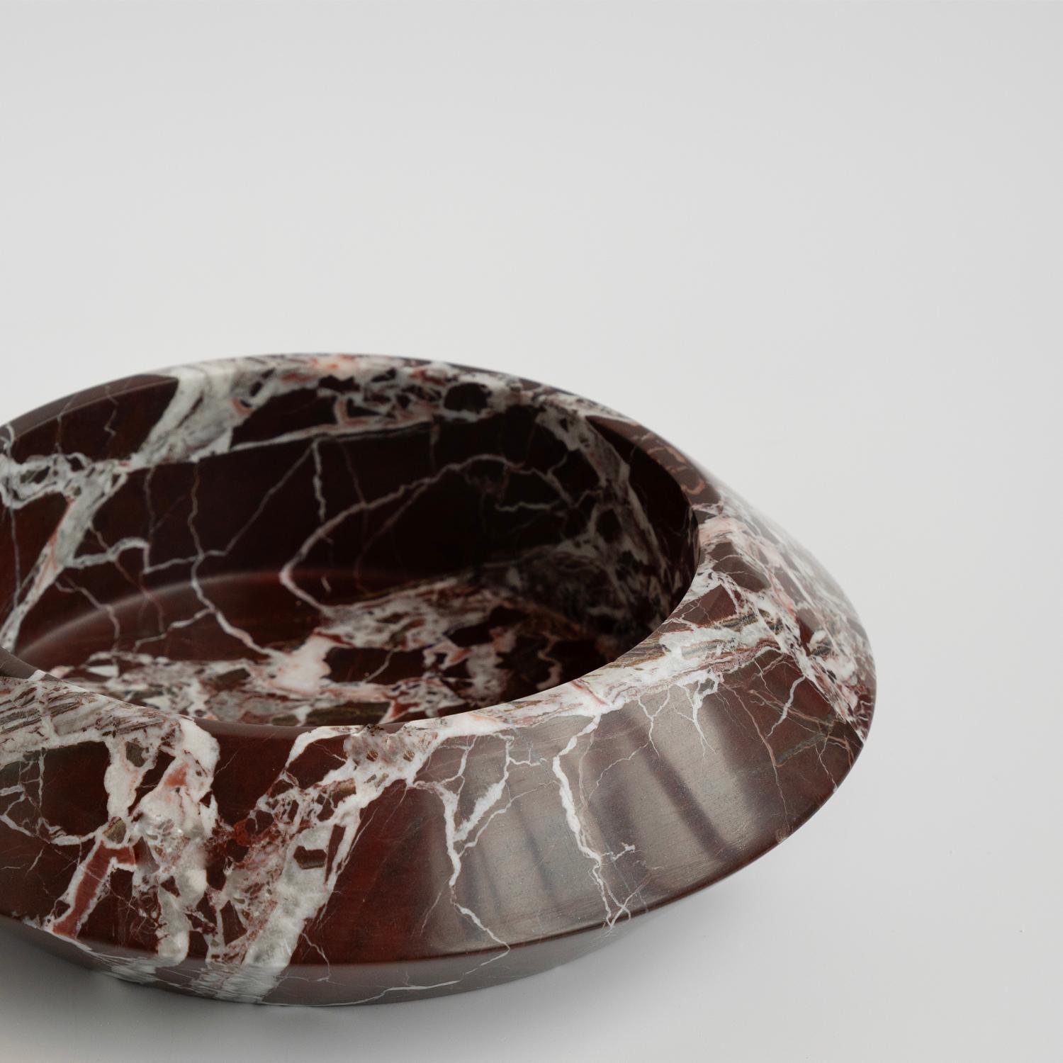 Modern Rosso Levanto Eclipse Bowl For Sale