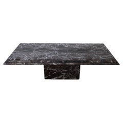 Vintage Rosso Levanto Marble Coffee Table, Italy 1960s-70s