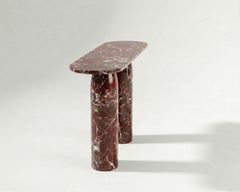 Consola de mármol Rosso Levanto, Mesa de entrada de mármol rojo