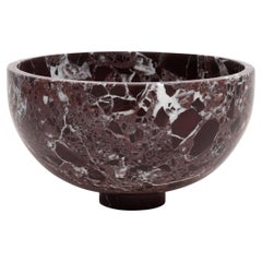Rosso Levanto Marble Fruit Bowl