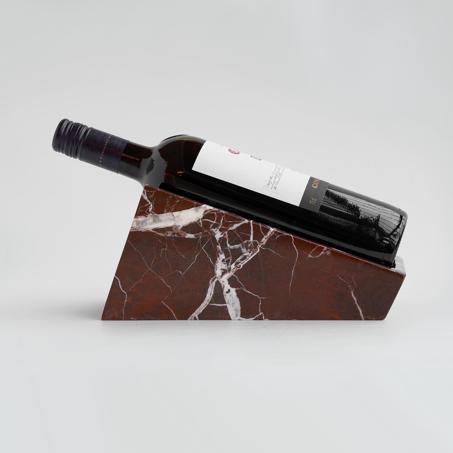 Stand pour bouteilles de vin en marbre Rosso Levanto Neuf - En vente à Eindhoven, NB