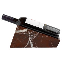 Rosso Levanto Marble Wine Bottle Stand