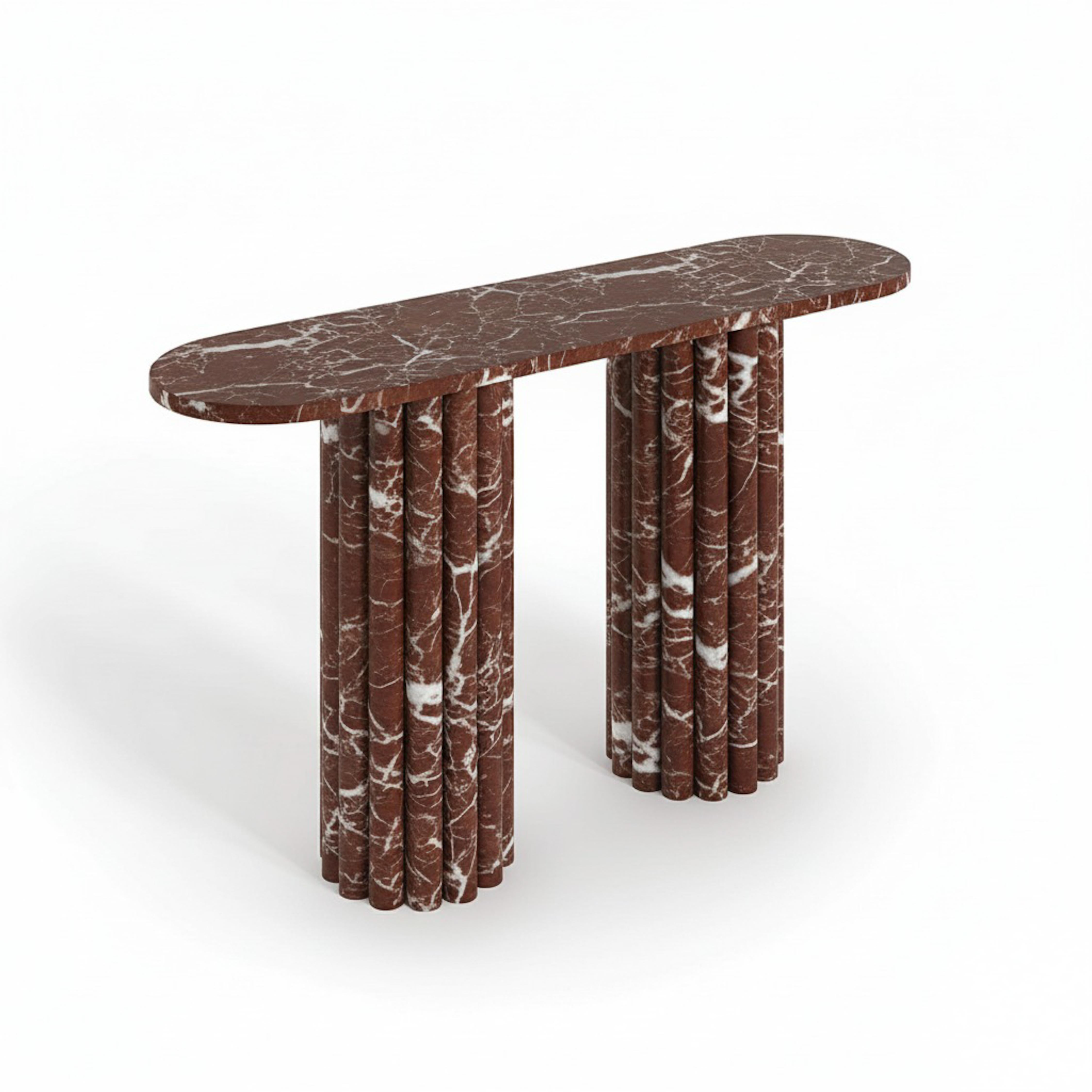 ROSSO LEVANTO CONSOLE TABLE

Type of Marble: Rosso Levanto Marble
Dimensions: 48