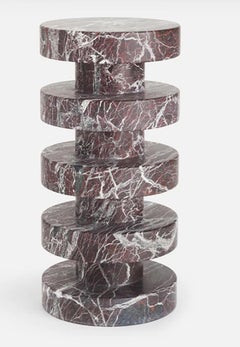 Rosso Marble Side table