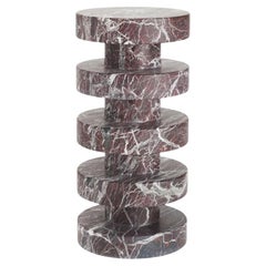 Rosso Marble Side table
