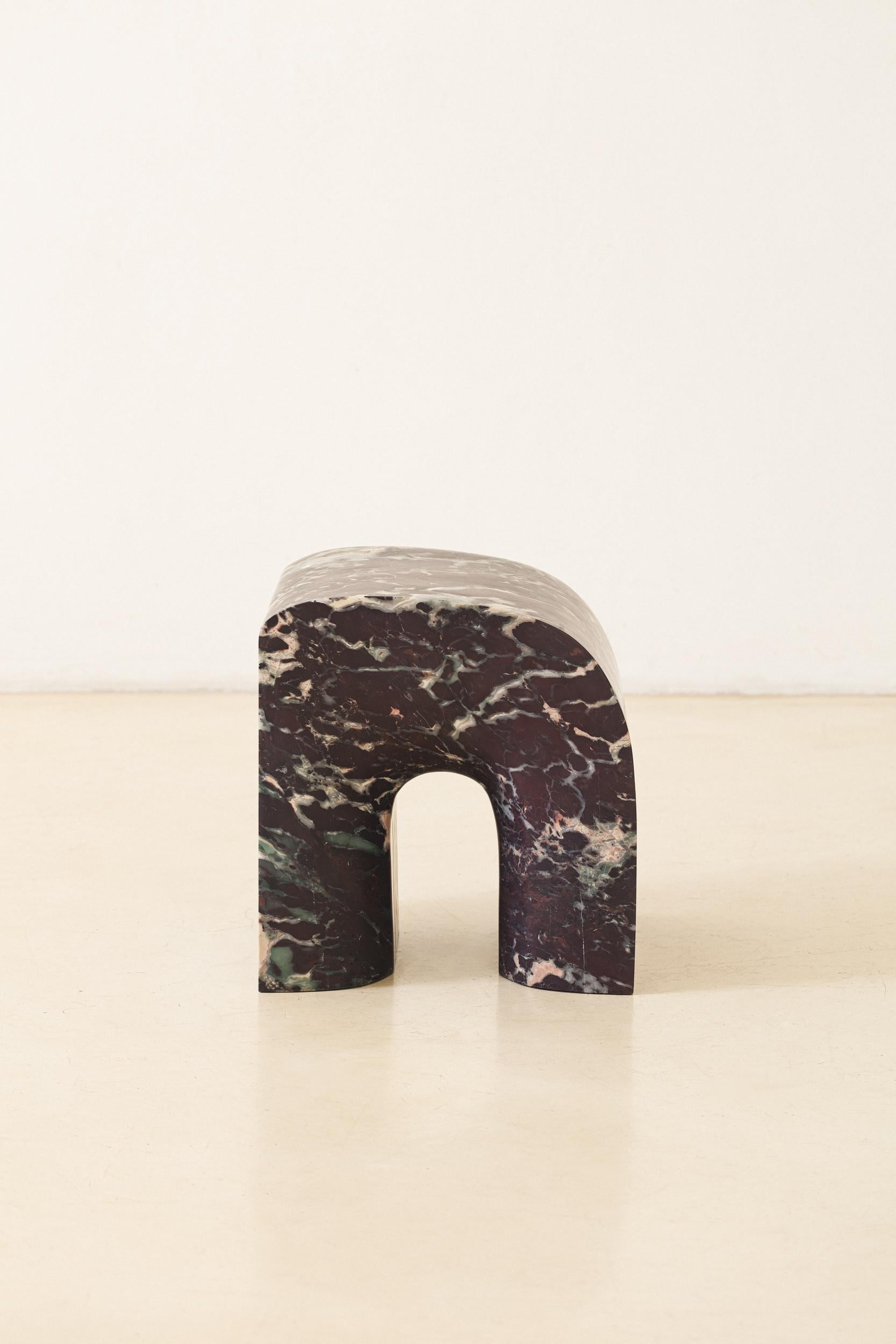 Rosso Stool by Lucas Recchia, Brazilian Contemporary, 2024 In New Condition For Sale In New York, NY