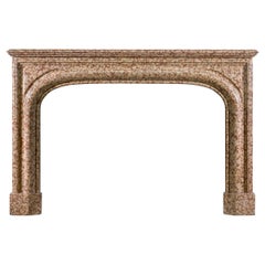 Rosso Verona Louis XIV Marble Fireplace