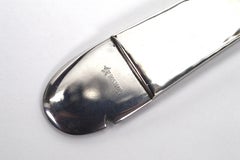 Rostfrei Vintage Zigarrenschneider aus gehämmertem Silber und Stahl