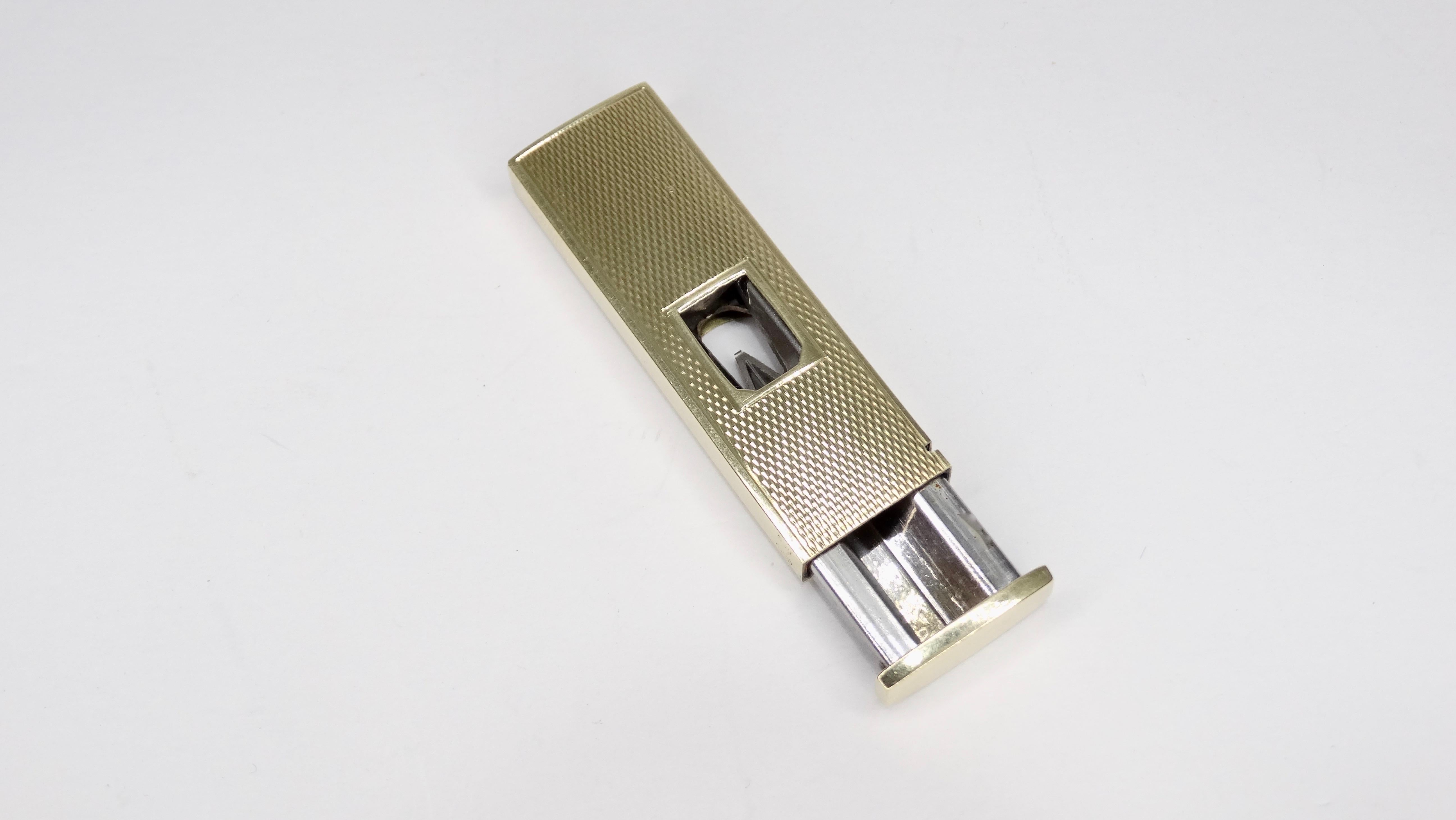 Women's or Men's Rostfrei Pfeilring Solingen 14k Gold Cigar Cutter 
