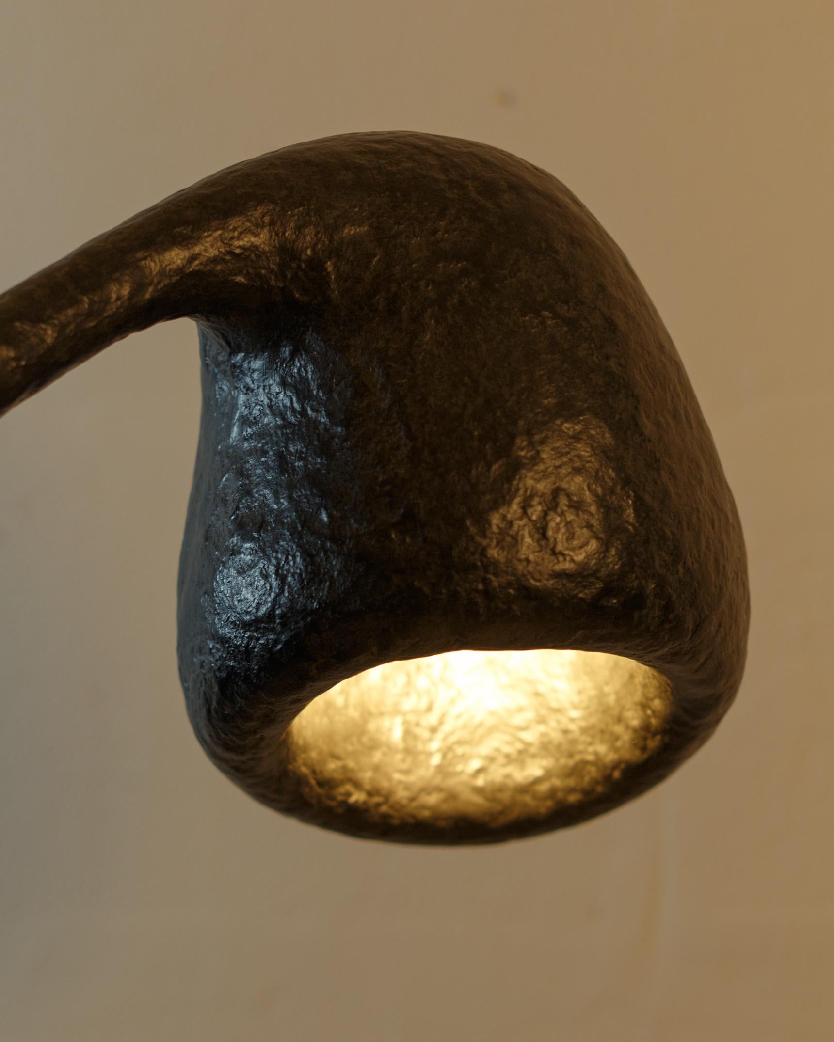 ROSTKI Floor Lamp Series, Organic Bionic Design, Recycled Paper For Sale 4