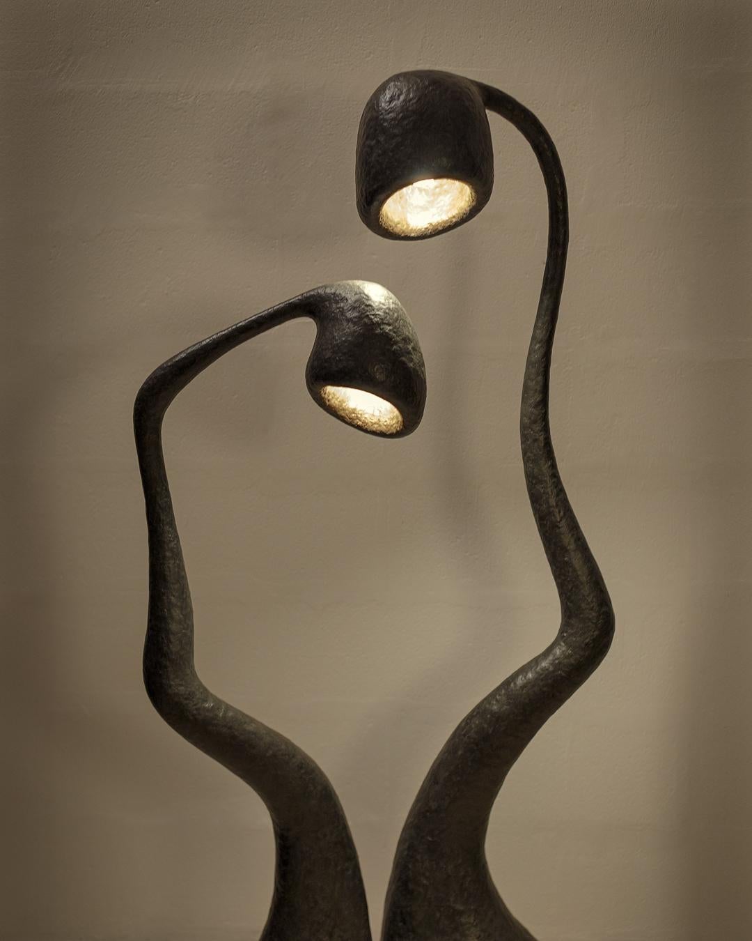 ROSTKI Floor Lamp Series, Organic Bionic Design, Recycled Paper In New Condition For Sale In Milano, IT