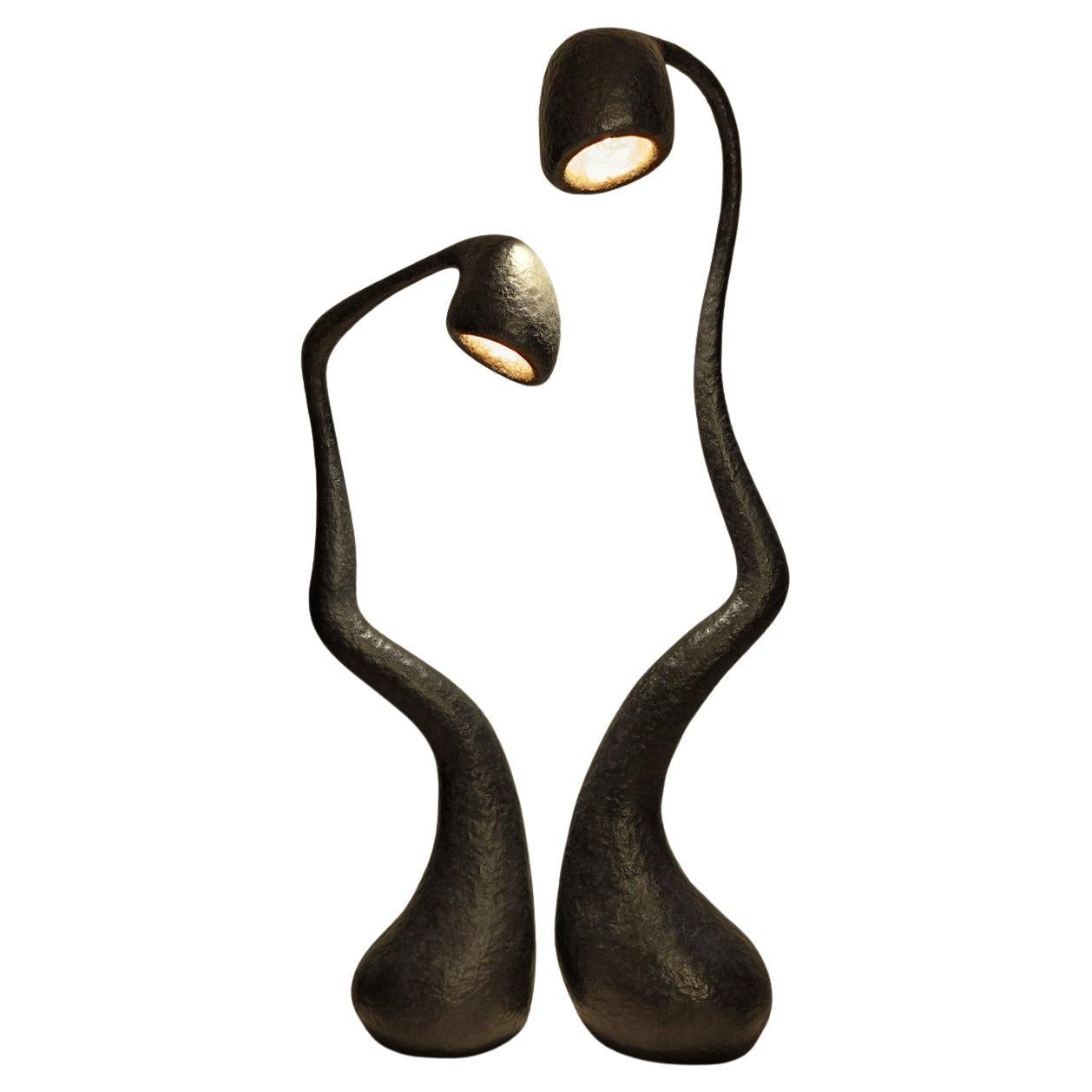 ROSTKI Floor Lamp Series, Organic Bionic Design, Recycled Paper