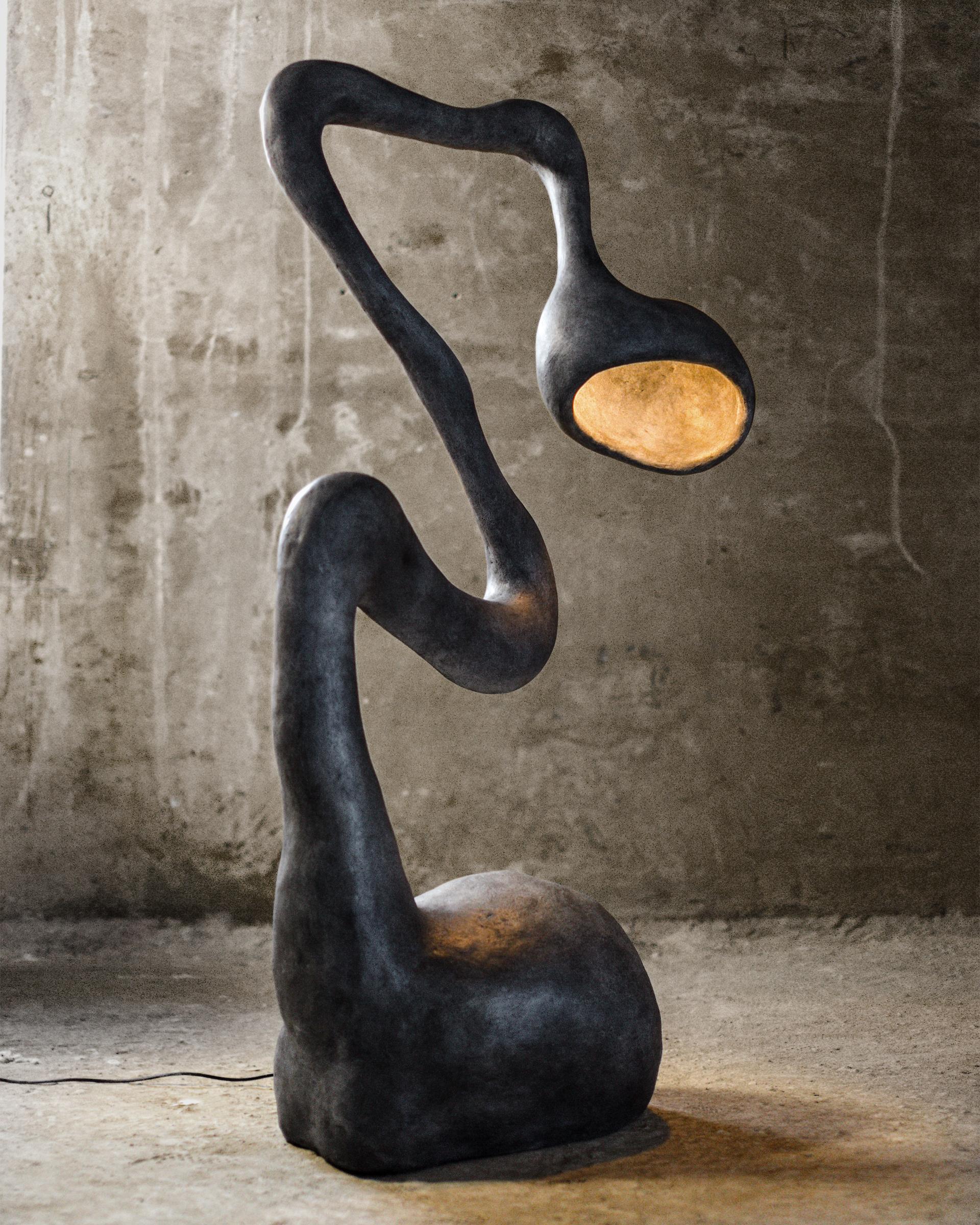 ROSTOK Lampadaire contemporain, gris, édition limitée, Organic Bionic Design en vente 10