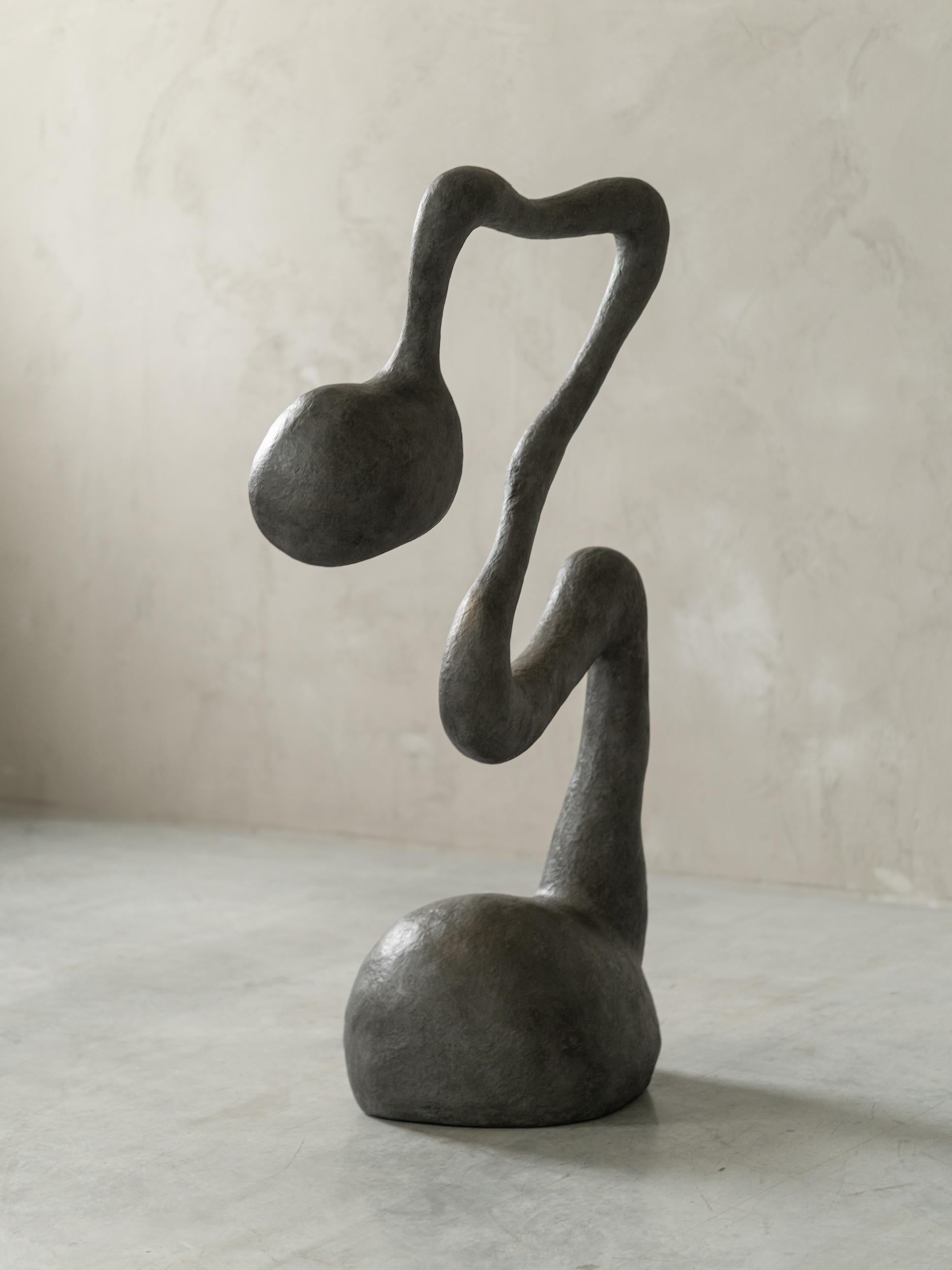 Fait main ROSTOK Lampadaire contemporain, gris, édition limitée, Organic Bionic Design en vente