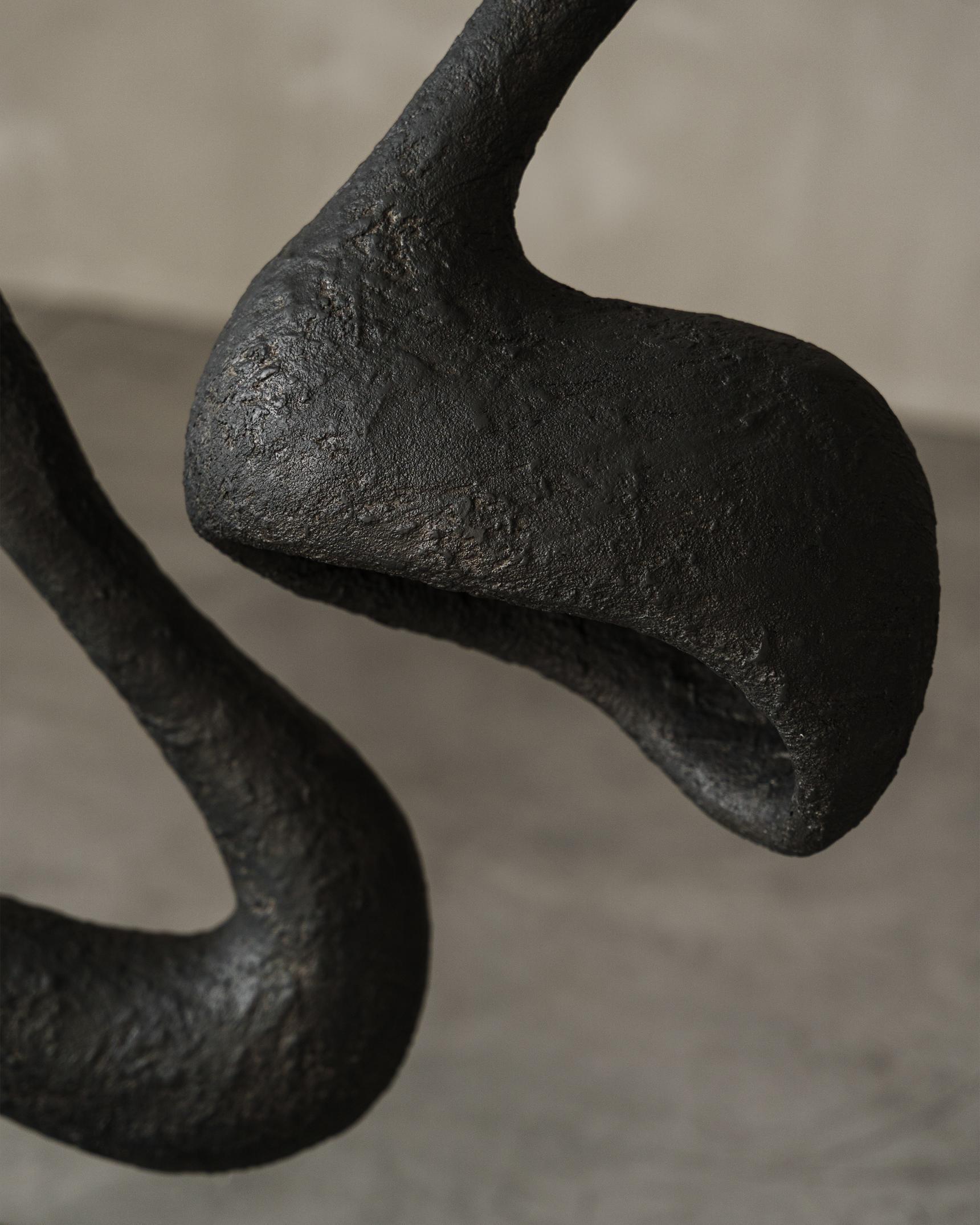 ROSTOK Lampadaire contemporain, noir, édition limitée, Organic Bionic Design en vente 1