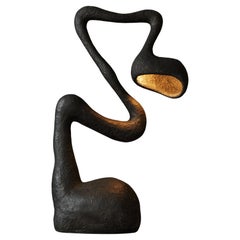 ROSTOK Lampadaire contemporain, noir, édition limitée, Organic Bionic Design