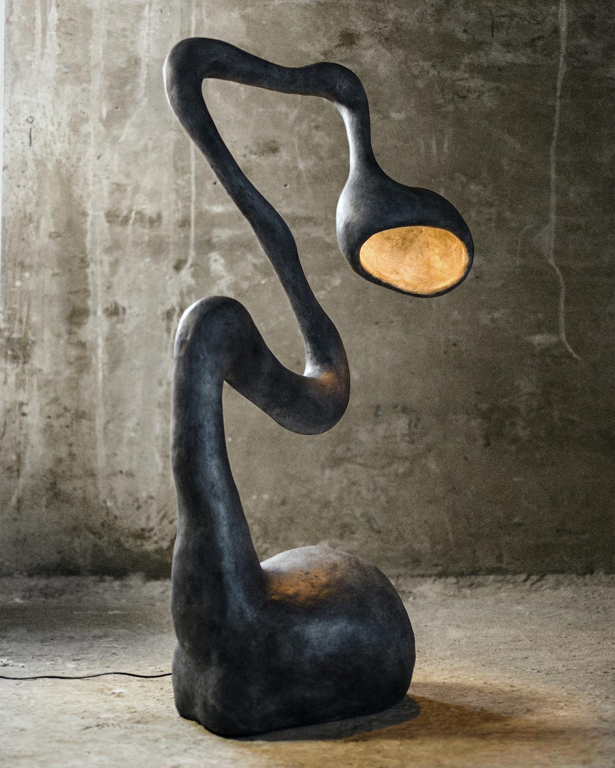 ROSTOK Floor Lamp, Recycled Paper, Organic, Limited Edition by Pavel Vishnevsky For Sale 2