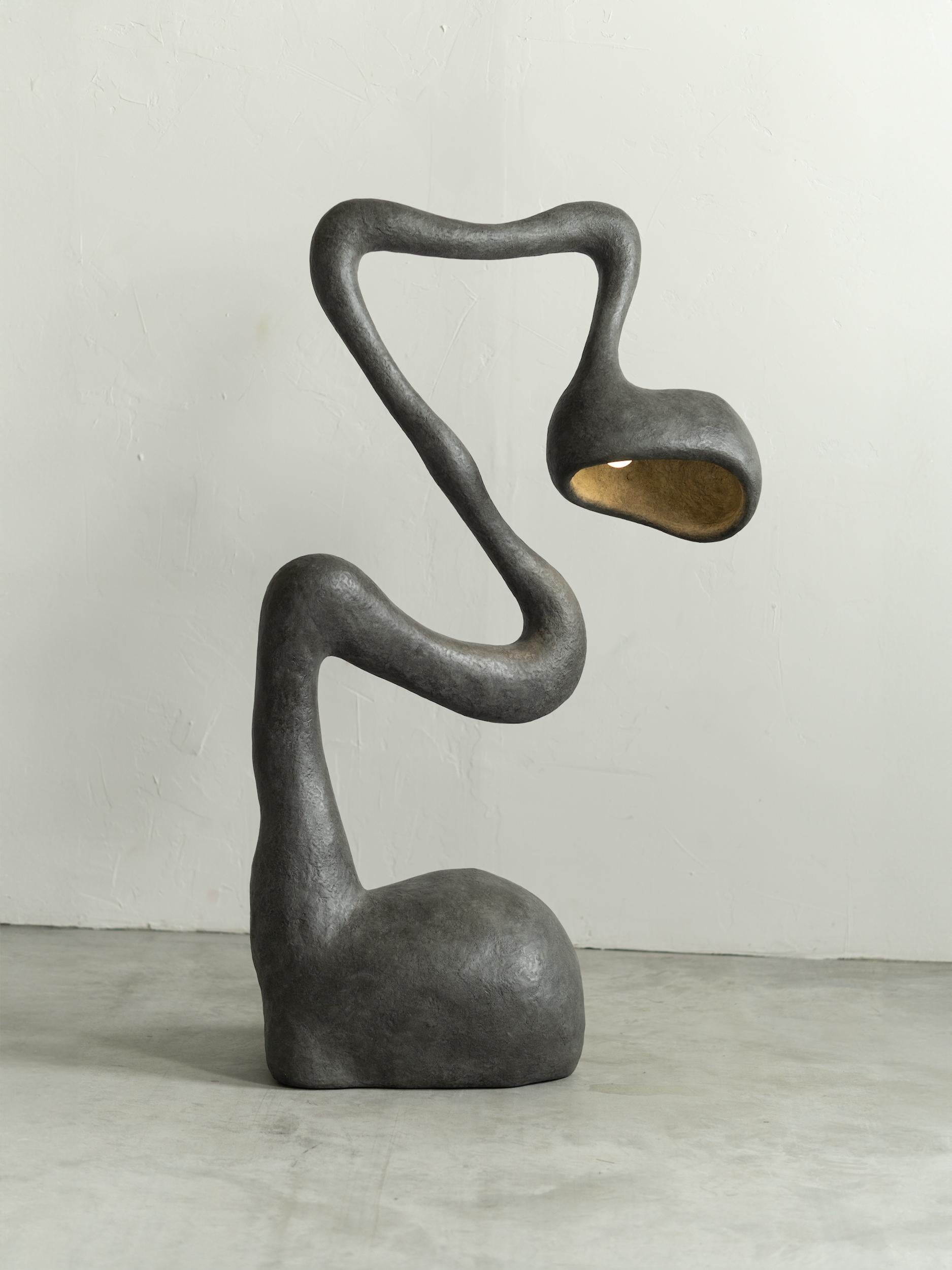 ROSTOK Floor Lamp, Recycled Paper, Organic, Limited Edition by Pavel Vishnevsky In New Condition For Sale In madrid, ES