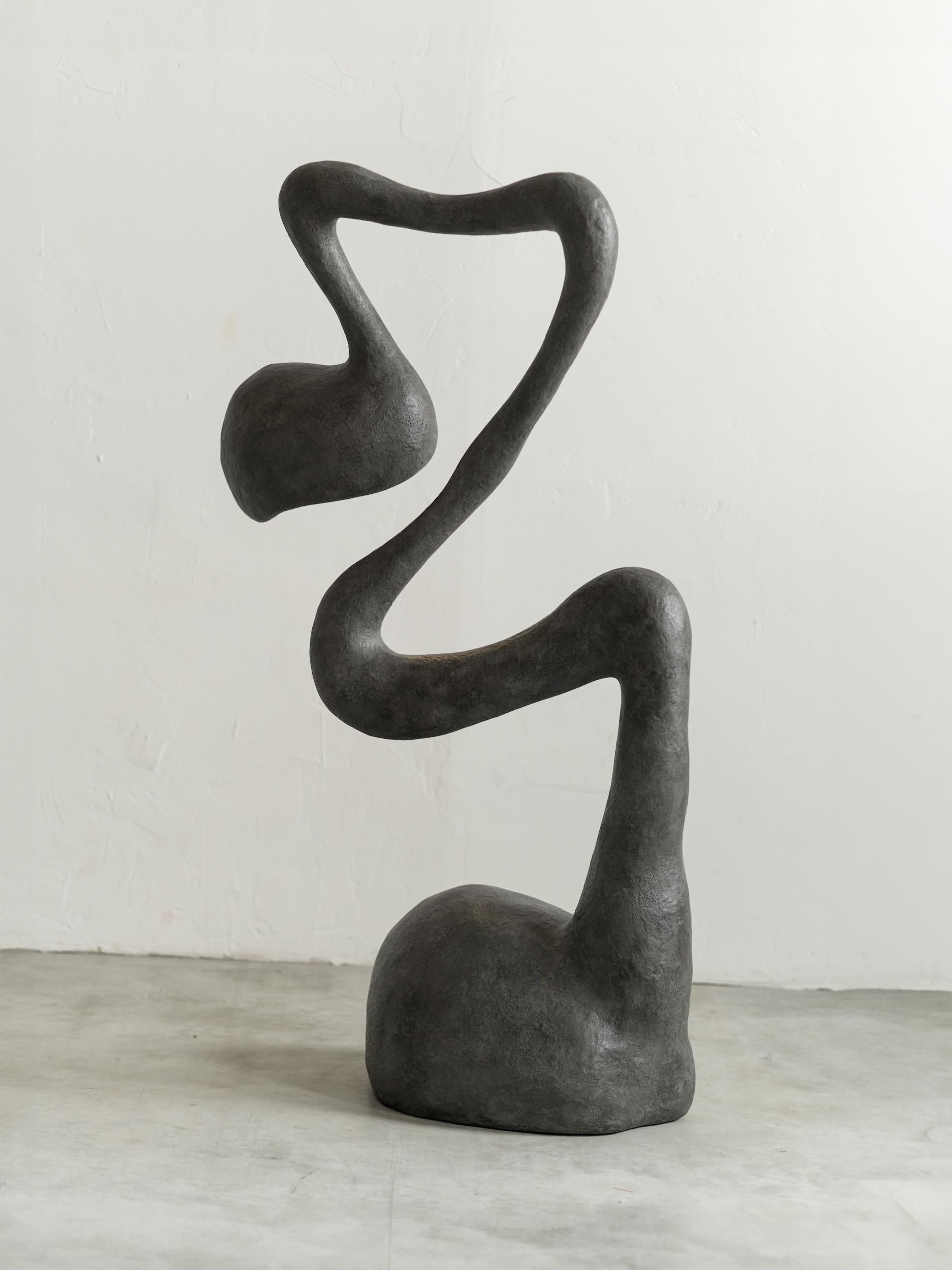 Metal ROSTOK Floor Lamp, Recycled Paper, Organic, Limited Edition by Pavel Vishnevsky For Sale