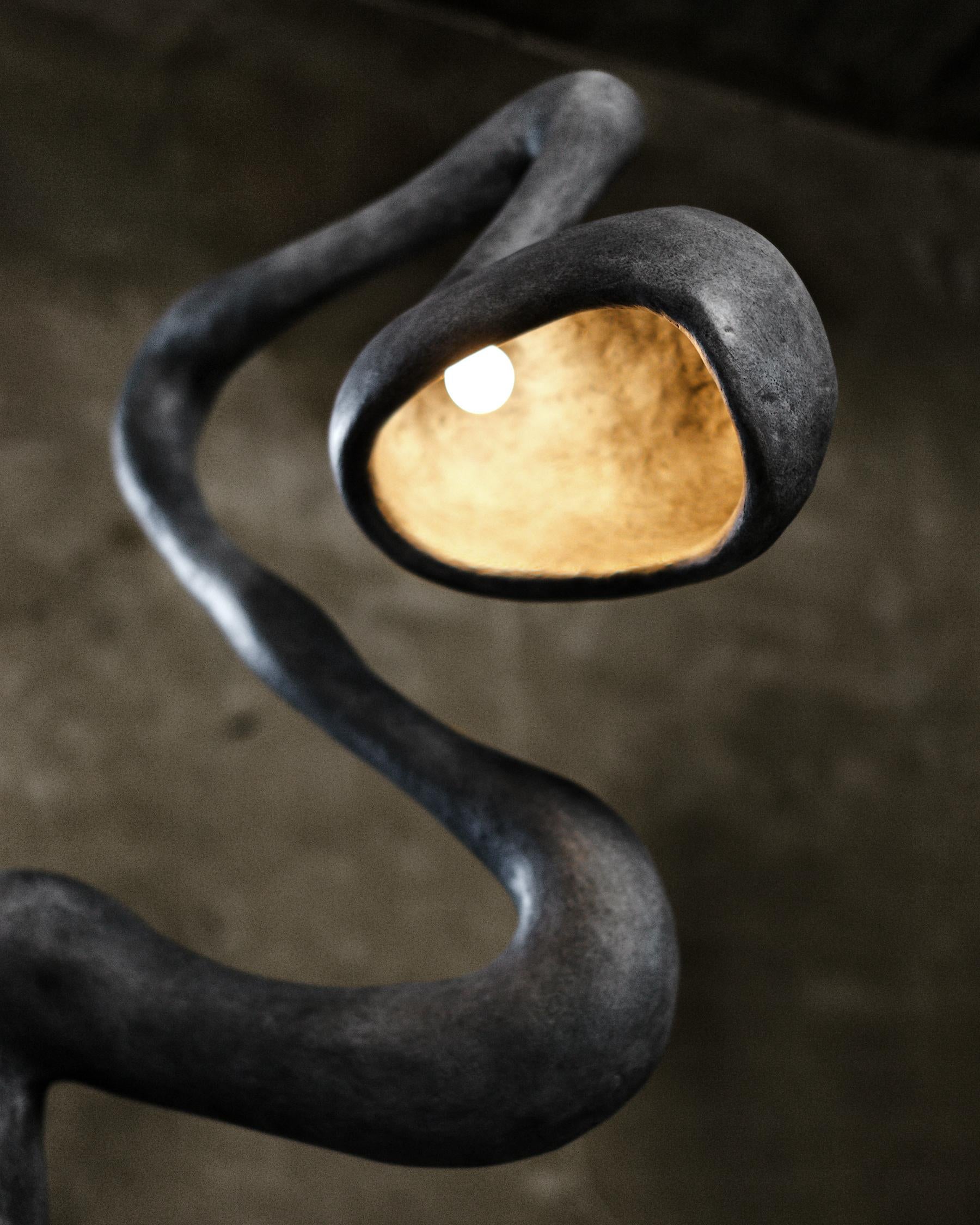 ROSTOK Floor Lamp, Recycled Paper, Organic, Limited Edition by Pavel Vishnevsky For Sale 1