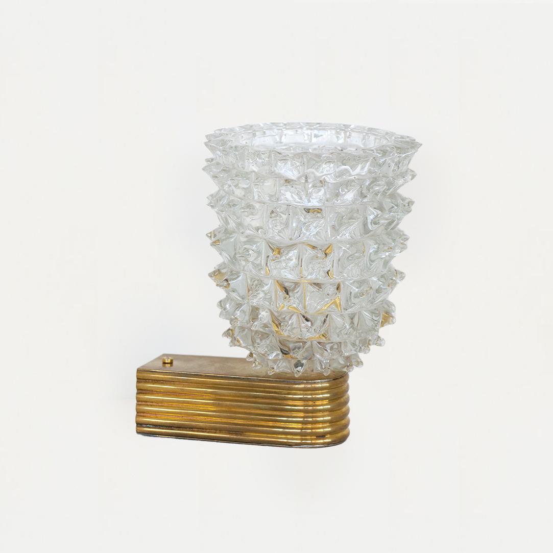 Rostrato Glass Sconce by Barovier, Single In Good Condition In Los Angeles, CA
