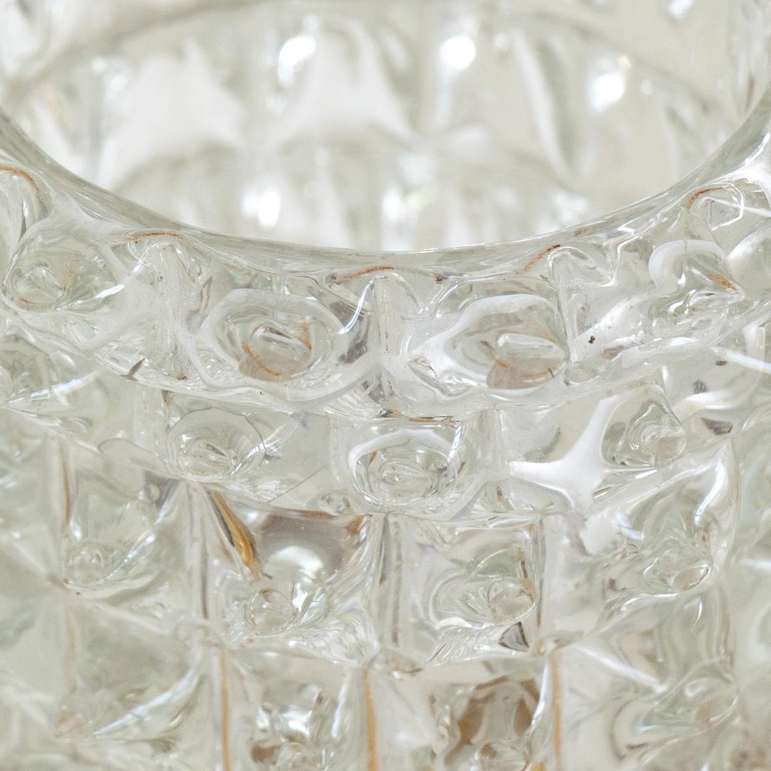 Brass Rostrato Glass Sconce by Barovier, Single