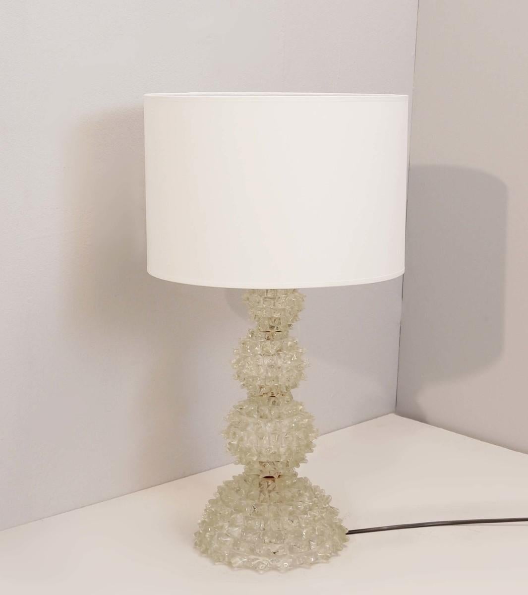 Rostrato Glass Table Lamp from Barovier & Toso, 1940s 2