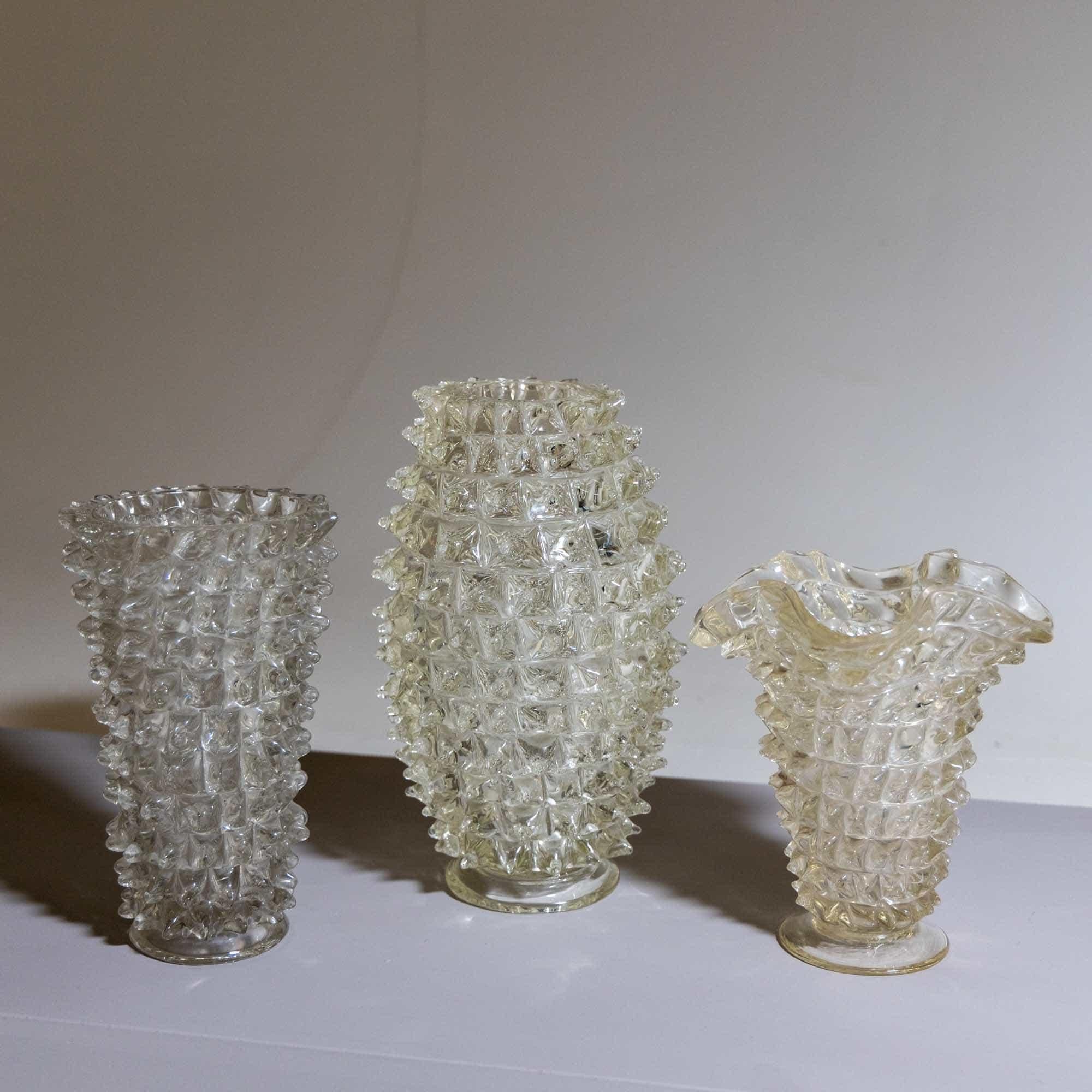 Mid-Century Modern Vase en verre 