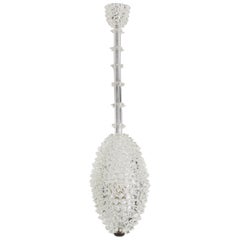 'Rostrato' Hand Blown Glass Ceiling Pendant by Ercole Barovier, circa 1940