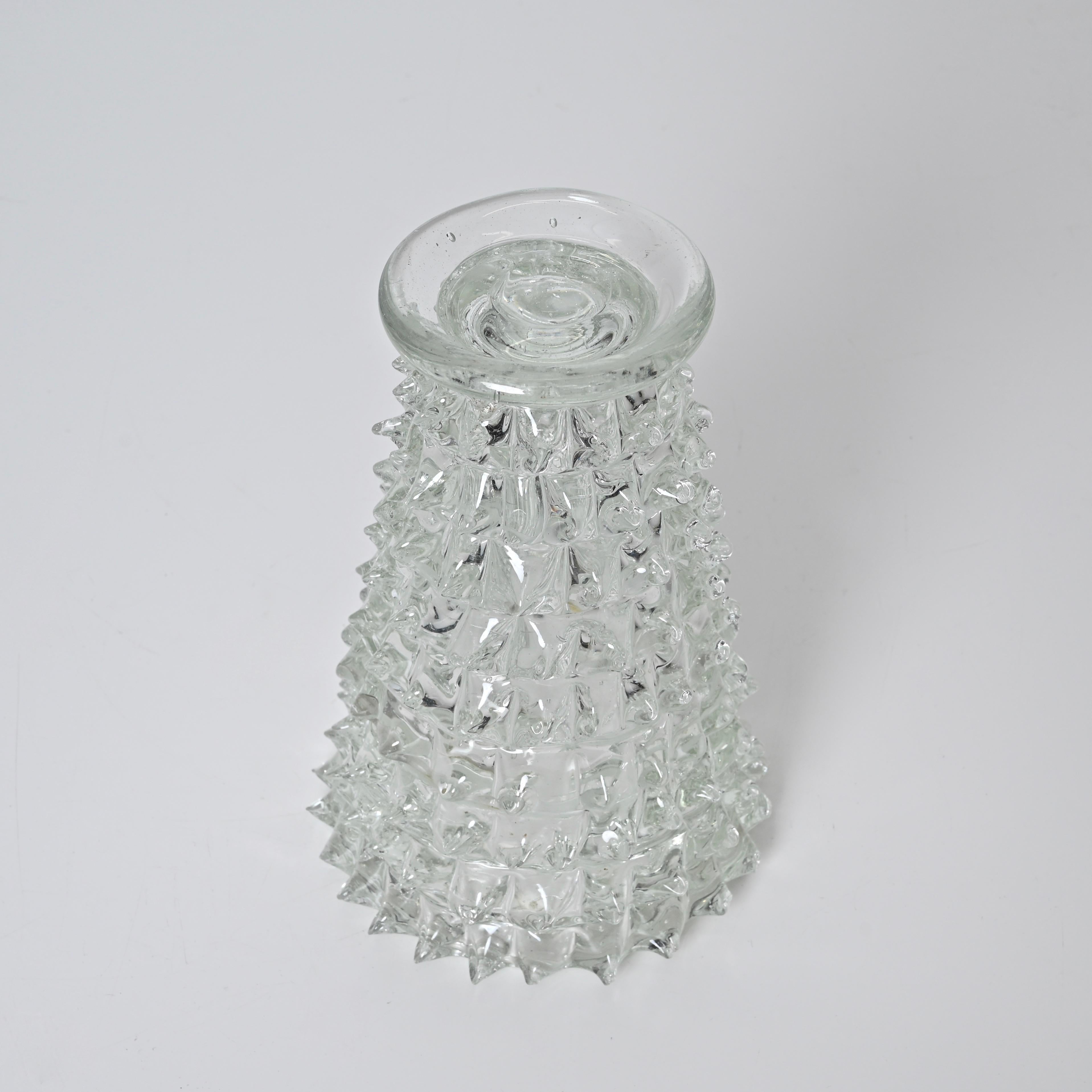 Rostrato Murano Glass Vase by Ercole Barovier for Barovier & Toso, Italy 1940s 3