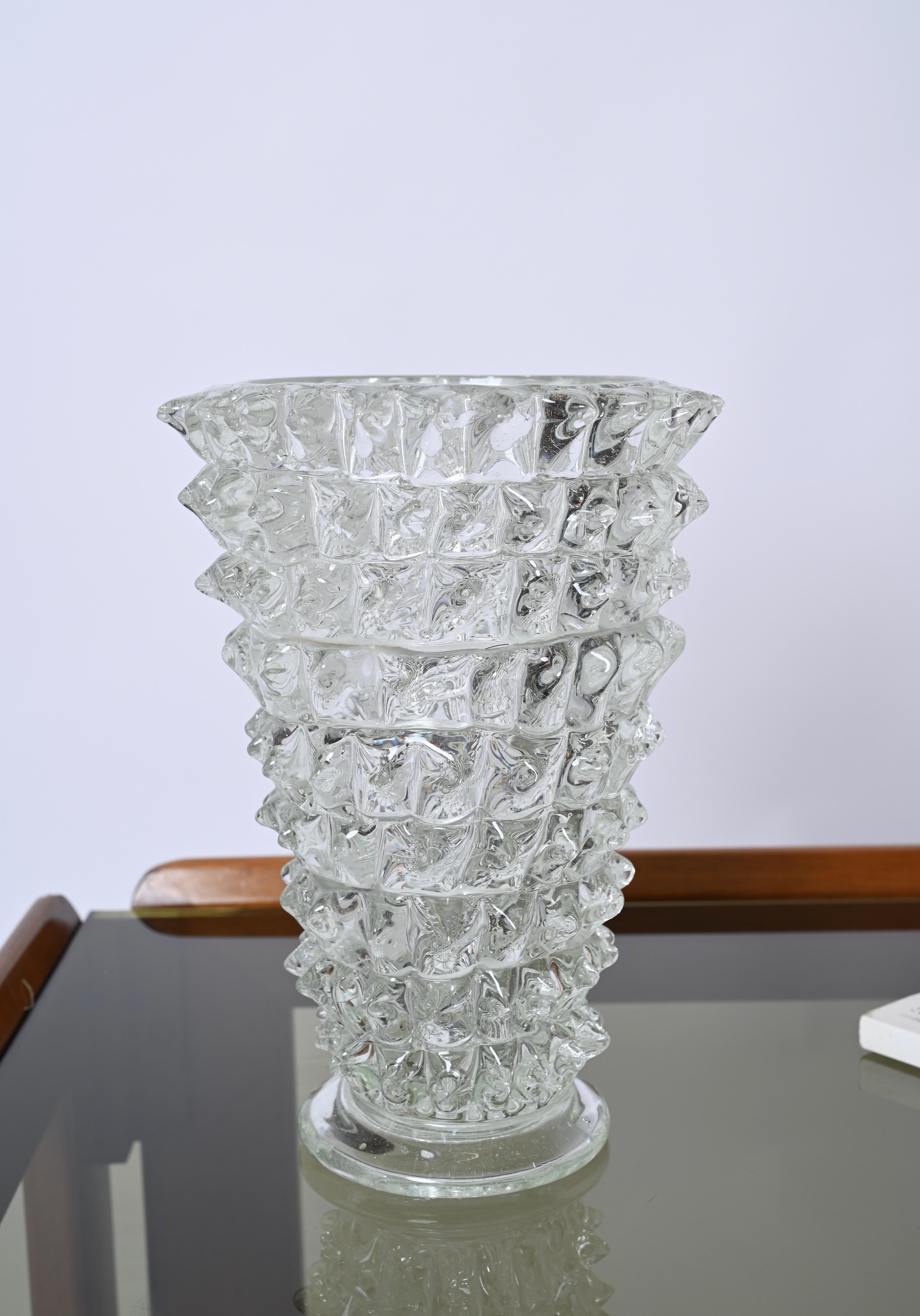 Rostrato Murano Glass Vase by Ercole Barovier for Barovier & Toso, Italy 1940s 5