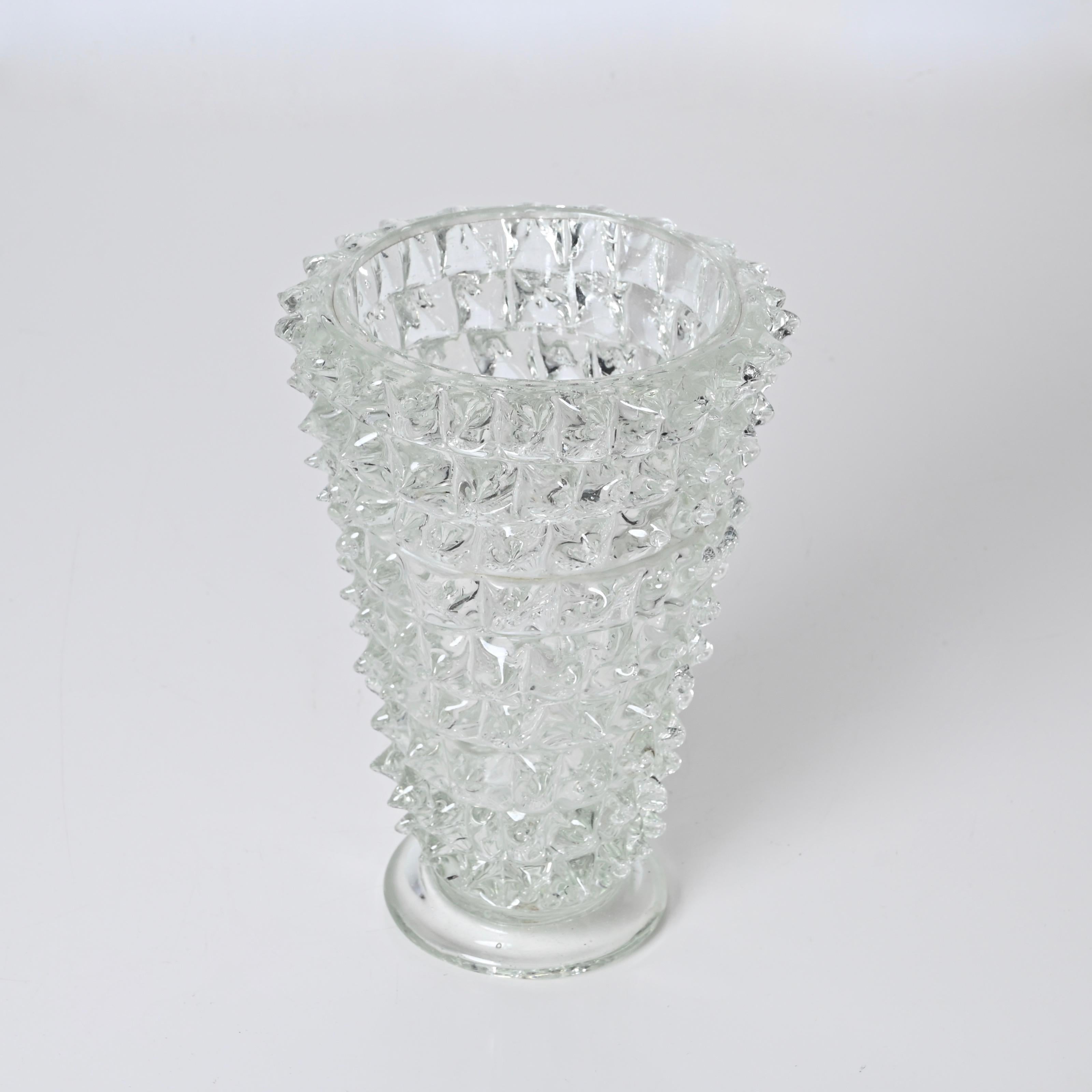 Rostrato Murano Glass Vase by Ercole Barovier for Barovier & Toso, Italy 1940s 9