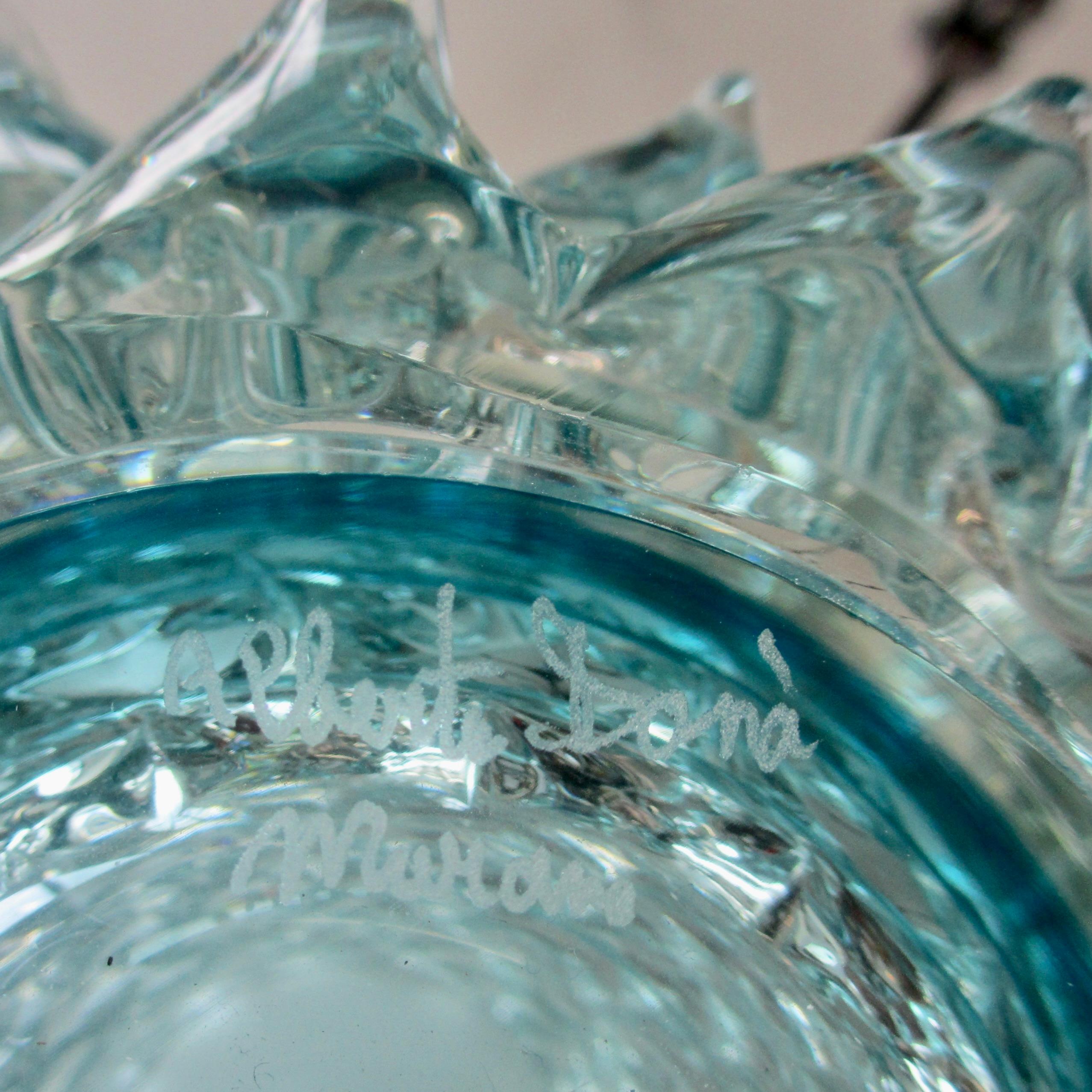 Vase en verre de Murano, Italie 'Green Spikes' 'ROSTRATO'. Excellent état - En vente à Berlin, Berlin