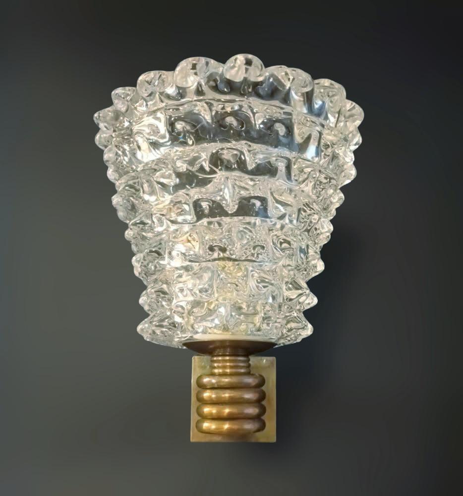 Italian Rostrato Sconce by Barovier e Toso, 20 Available For Sale
