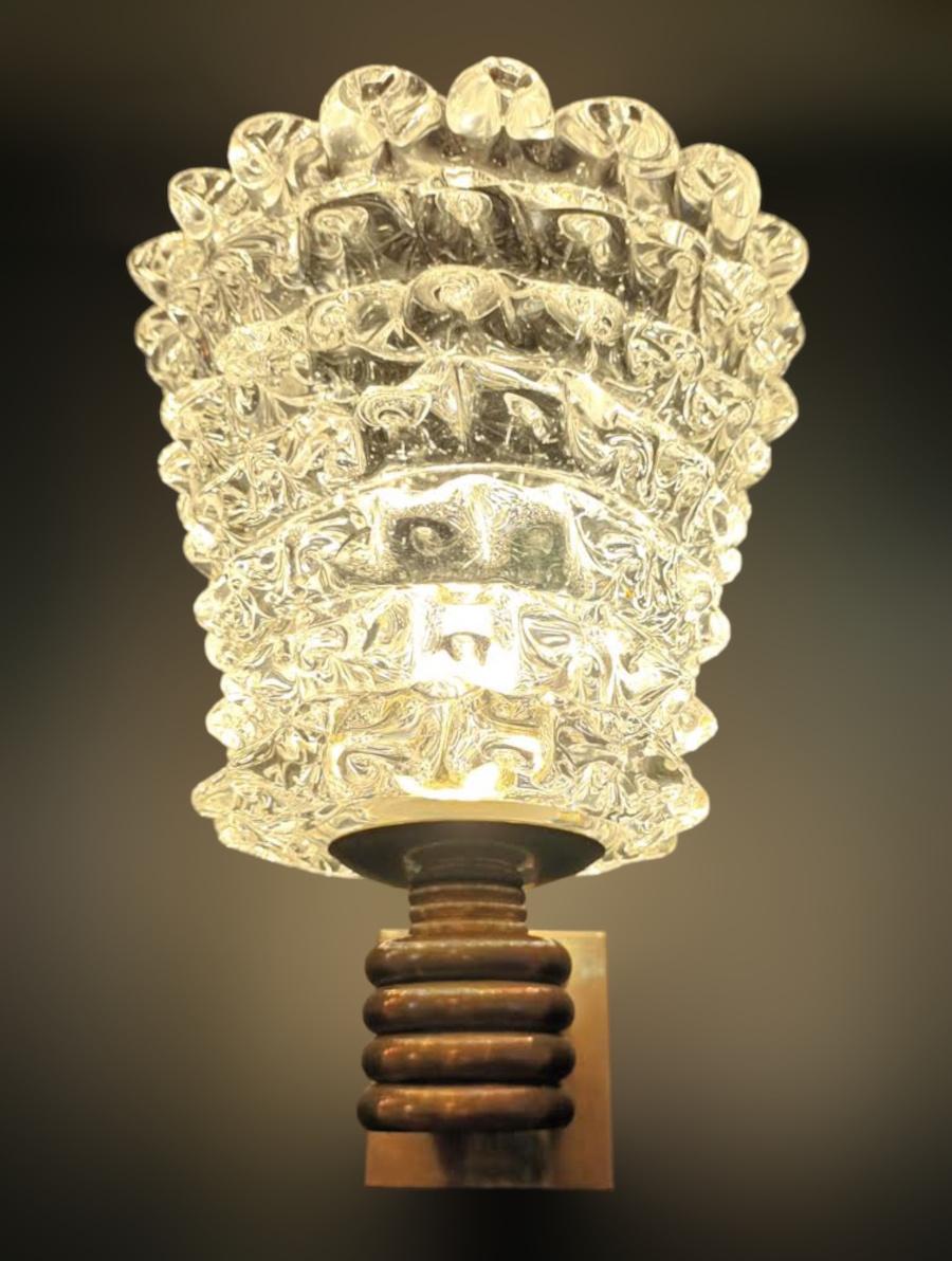 Laiton Applique Rostrato de Barovier e Toso, 18 disponibles en vente