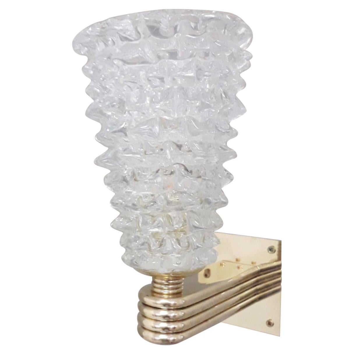 Rostrato Sconce by Barovier e Toso For Sale
