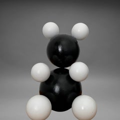 Inverted Panda Small Steel Bear 2 Animal Abstract Sculpture