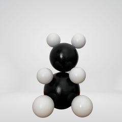 Inverted Panda Small Steel Bear Animal Abstract Sculpture